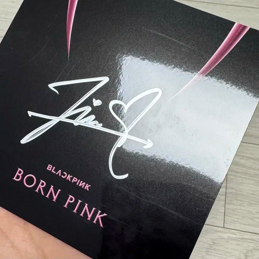 블랙핑크 지수 본핑크 친필 사인