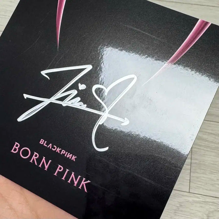 블랙핑크 지수 본핑크 친필 사인