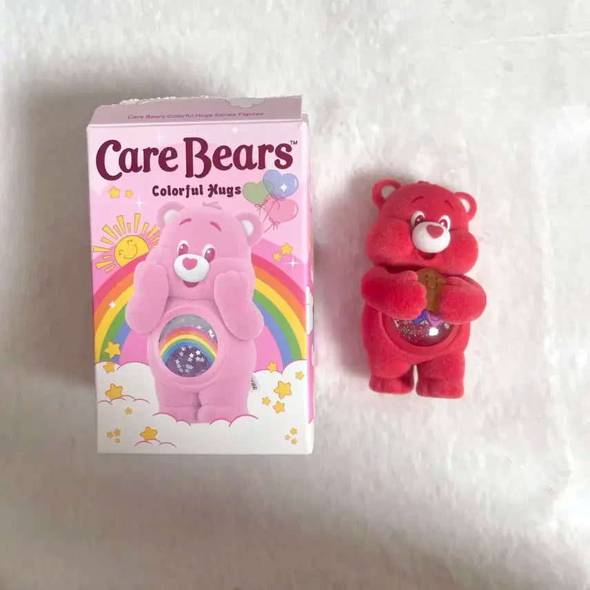 케어베어) care bears 랜덤 피규어 컬러풀 허그 레드 색상