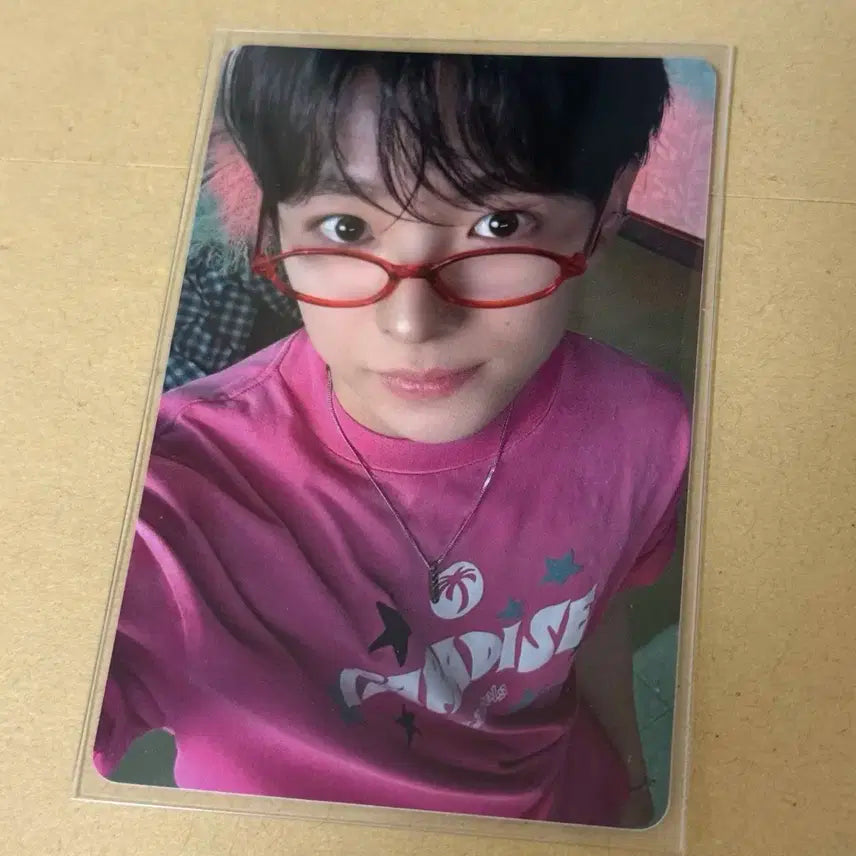 엔시티 위시 유우시 디아이콘 안경 포카 미공포 b타입 특전 포카