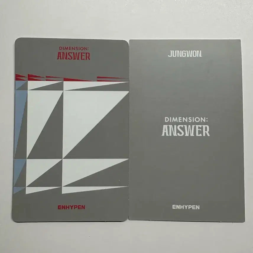 엔하이픈 정원 포토카드 2장