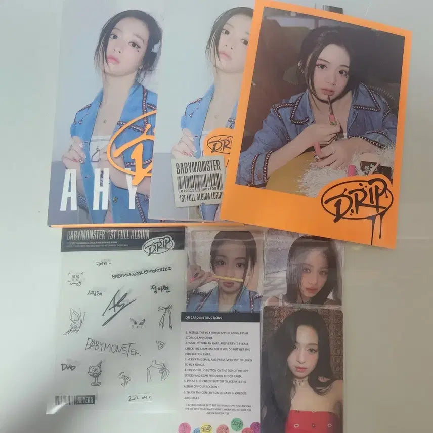 베이비몬스터 아현 DRIP 앨범 풀세트