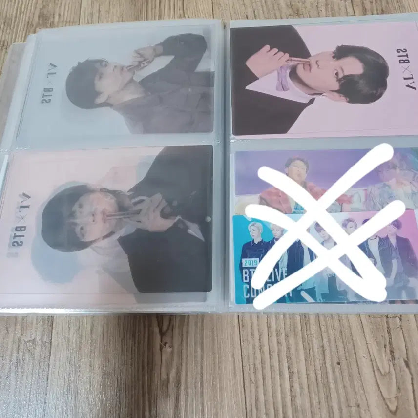 (7장 일괄) VT BTS 투명 엽서 방탄 브이티