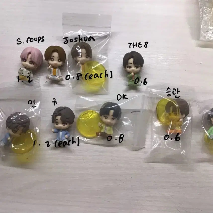 세븐틴 쁘띠틴 피규어 가챠 산리오 콜라보 미니틴 양도