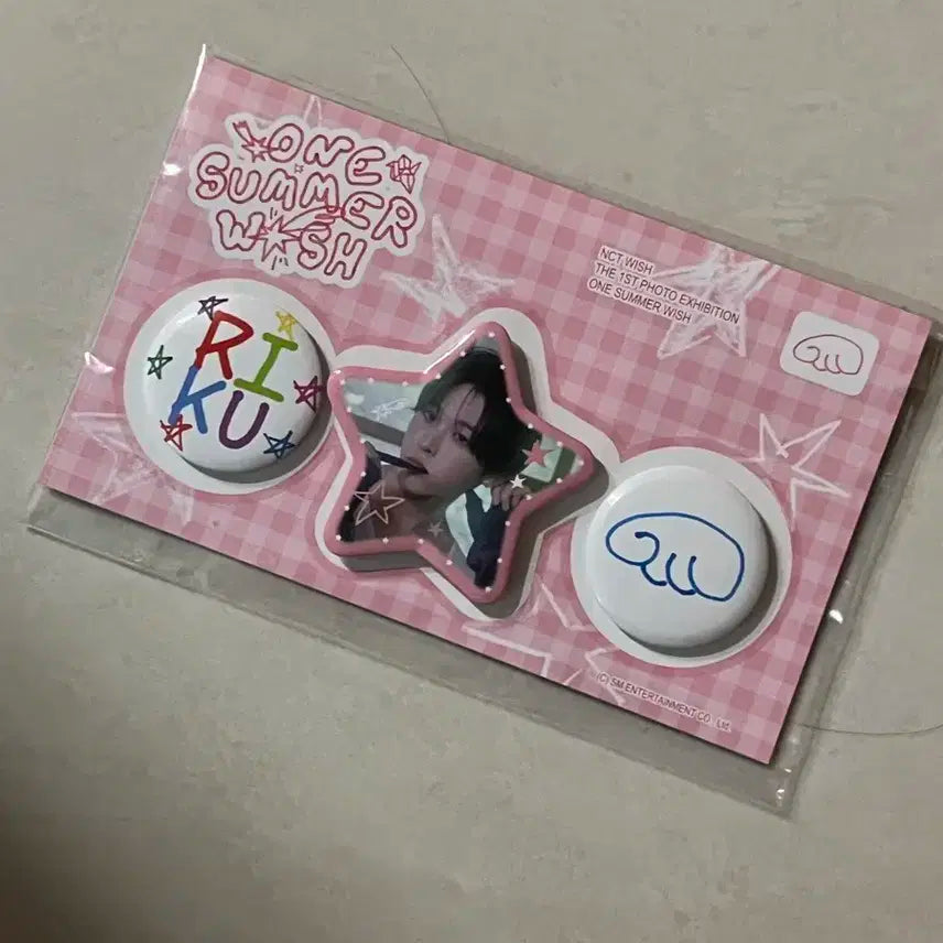 오늘만 할인!!!!!!!!! 위시 전시회 팝업 엠디 리쿠 핀뱃지 미개봉