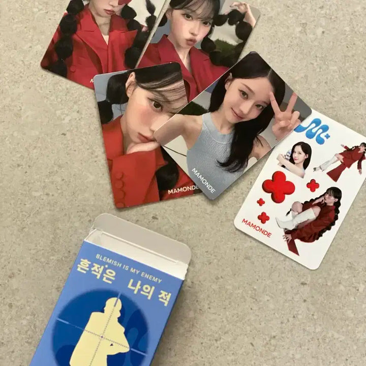 에스파 윈터 포카 4장 +스티커 일괄 포토카드