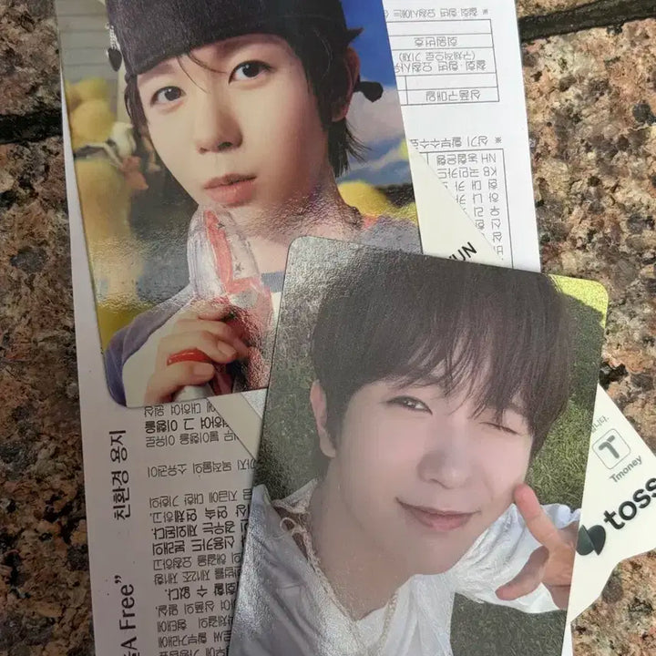 NCT WISH 서핑 워터 게임기 앨범 료 포카 료 특전포카