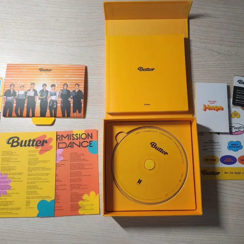 방탄소년단 버터 크림 버전 앨범 전구성