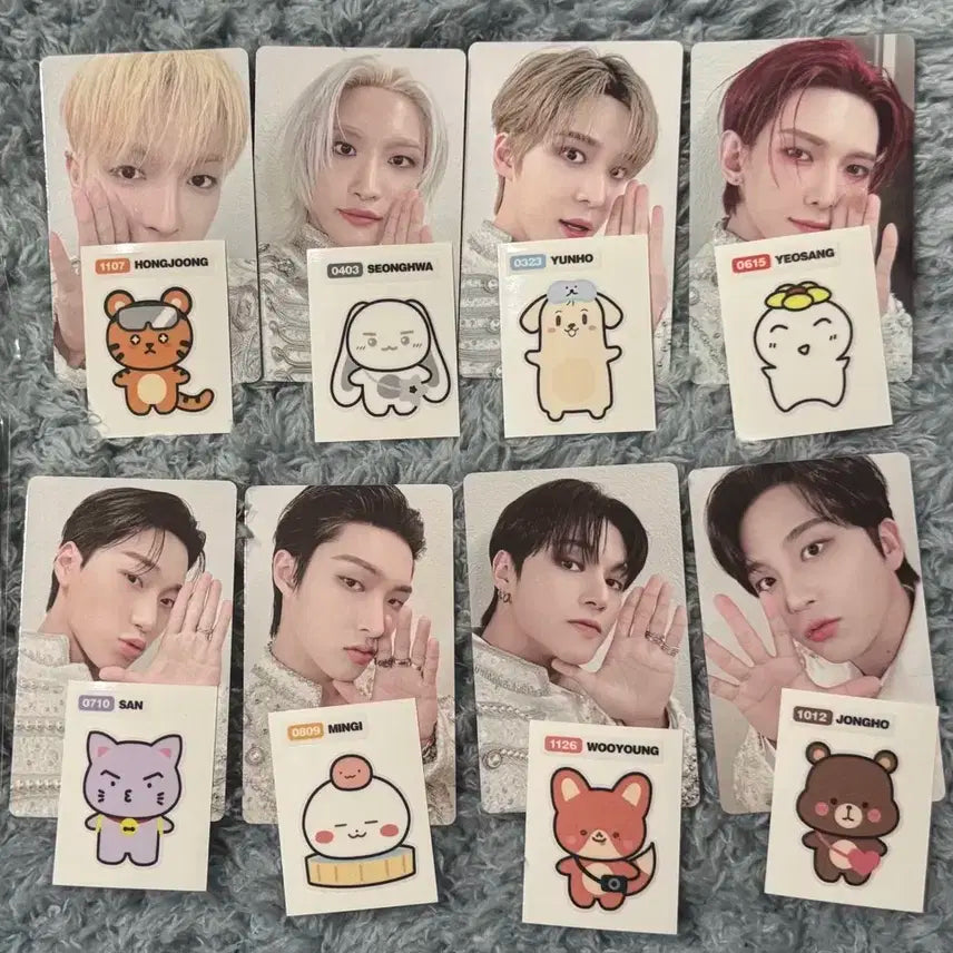 에이티즈 콘서트 사운드체크 포카 세트 양도