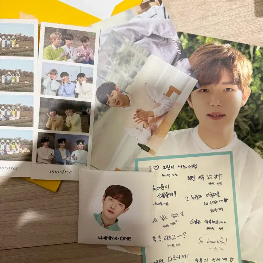 워너원 이니스프리 굿즈 포토카드 김재환굿즈