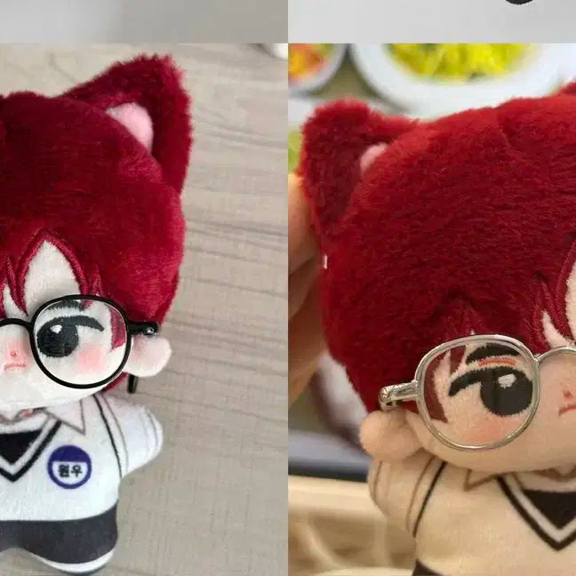 10cm 솜인형 안경