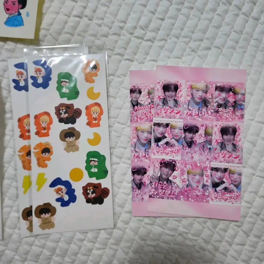 온앤오프 마이스타굿즈 스티커 + 비공굿 일괄
