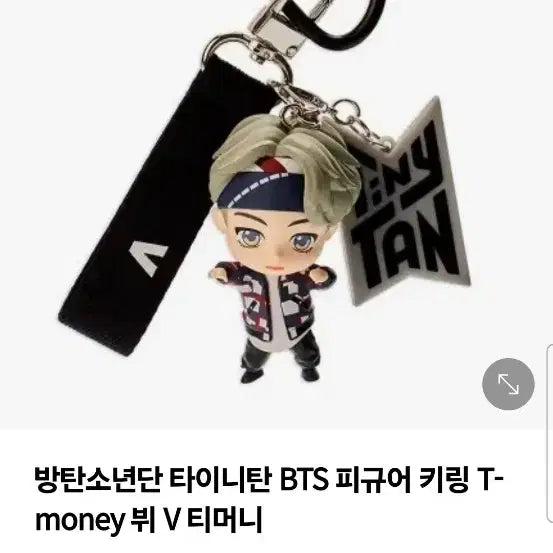 새상품) bts TinyTAN V 티머니 키링 인형 판매합니다