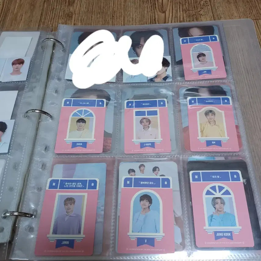 (7장 일괄) 2021 8주년 페스타 포카 포토카드 BTS 방탄소년단