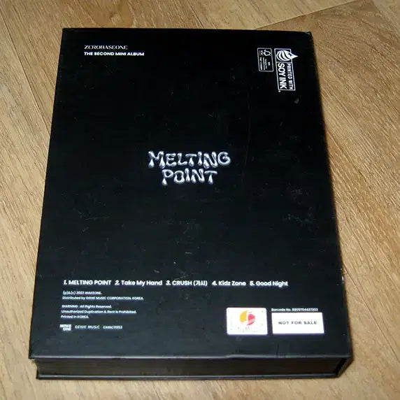 제로베이스원 친필싸인 CD : MELTING POINT / 제베원 zb1