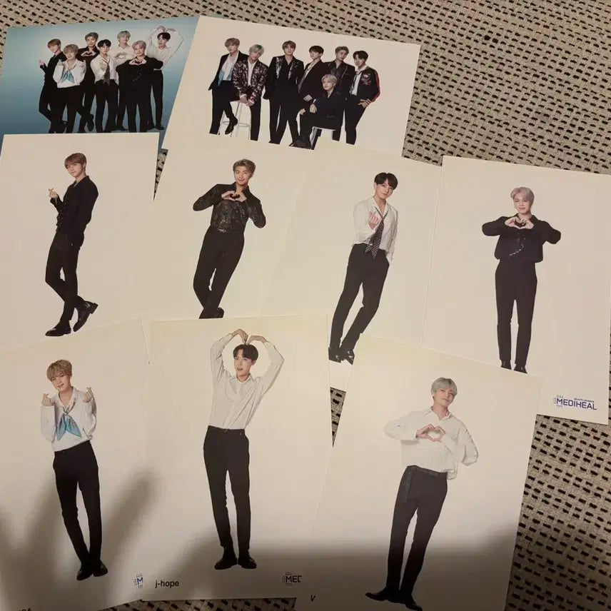 방탄소년단 엽서, 인화사진 세트