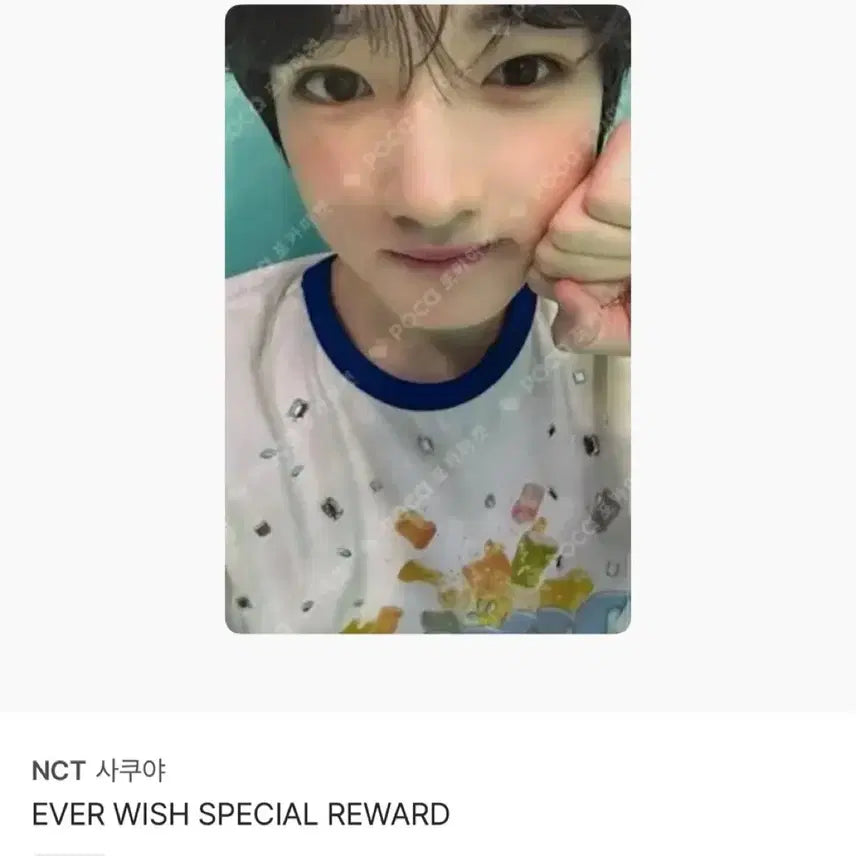 NCT WISH 사쿠야 EVER WISH 포토카드