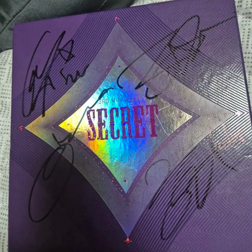 시크릿 3rd 미니앨범 친필싸인반