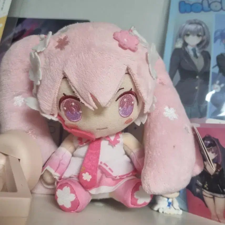 미쿠 사쿠라모찌 인형 봉제인형