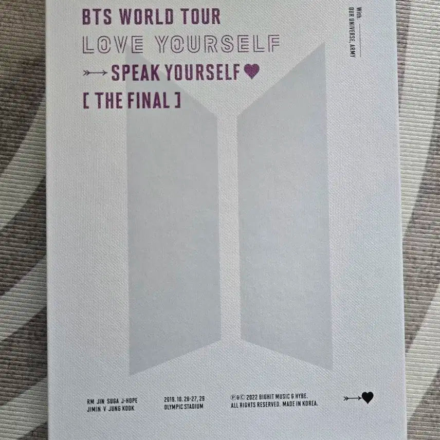 방탄 스픽콘 파이널 DVD