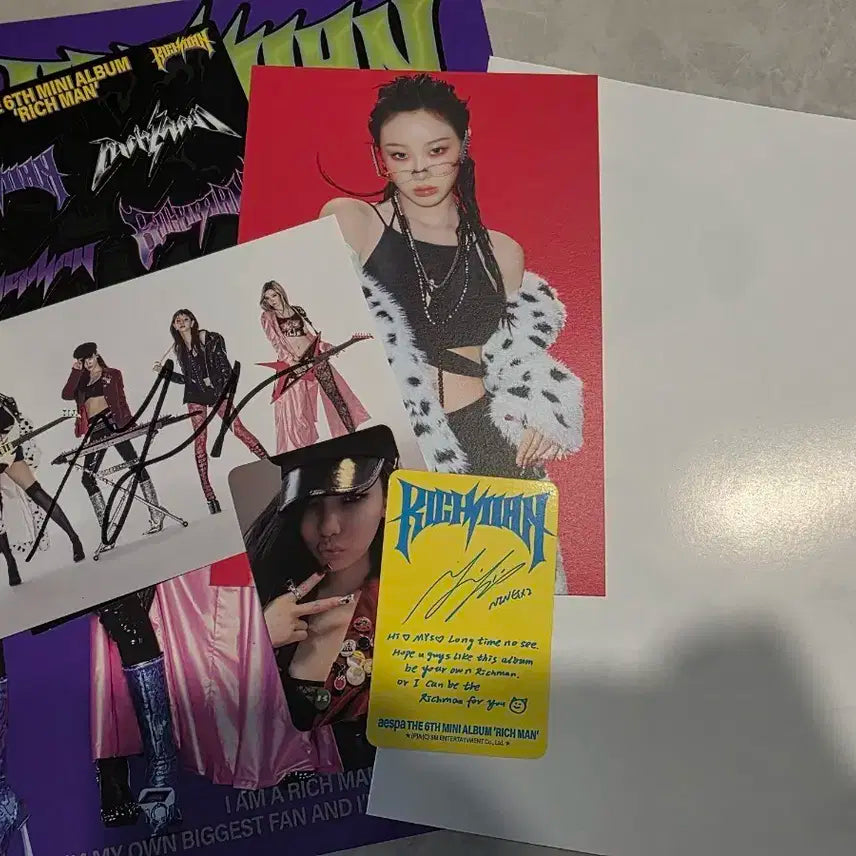 에스파 리치맨 미국 사인 앨범 팝니다