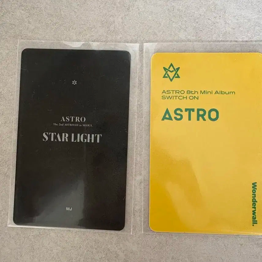 아스트로 엠제이 스타라이트 일본판 한정+스위치온 특전포카 일괄 팝니다