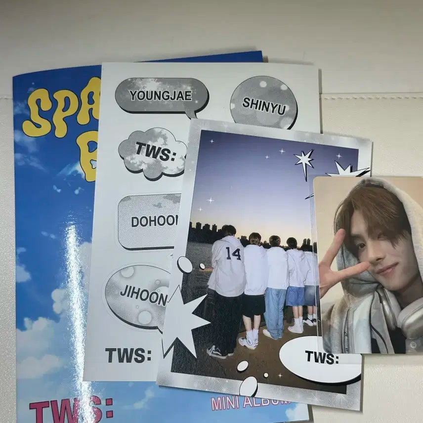<포카포함> TWS 투어스 위버스 개봉 앨범 스파클링 블루