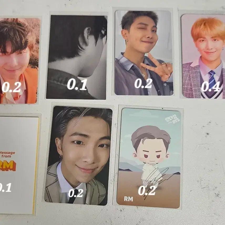 방탄소년단 RM 포카 판매