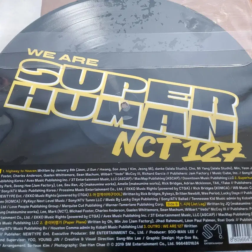 엔시티 127 슈퍼휴먼 픽쳐디스크 엘피 lp 한정