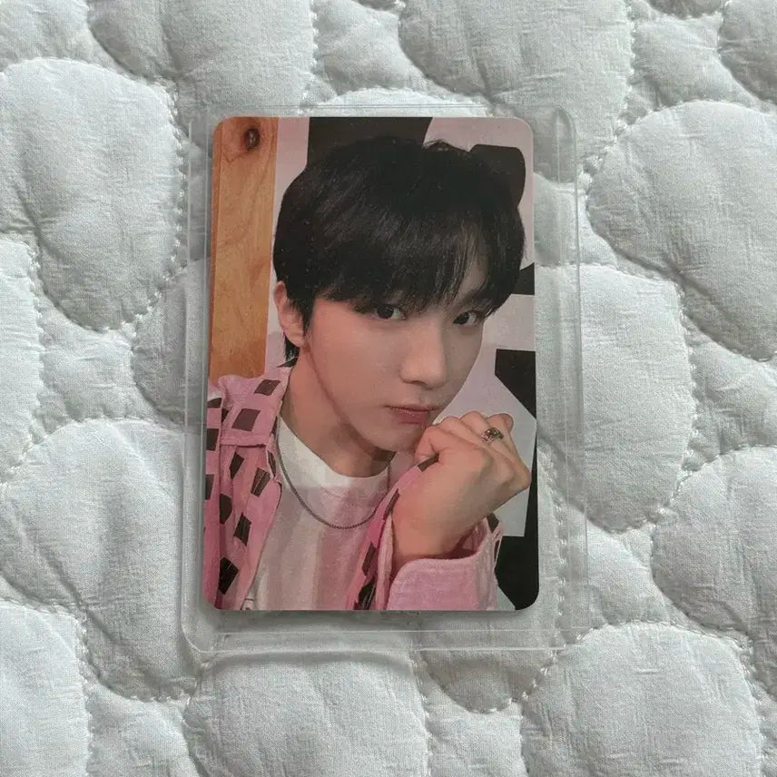 보넥도 운학 공방포카 나이스가이 핑크 나가 하트