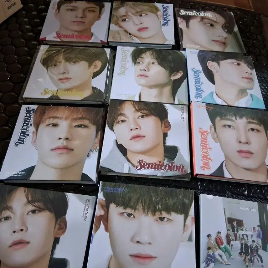 세븐틴 세미콜론 초판앨범 렌티큘러 포카 아기포카 위빙키트 일괄