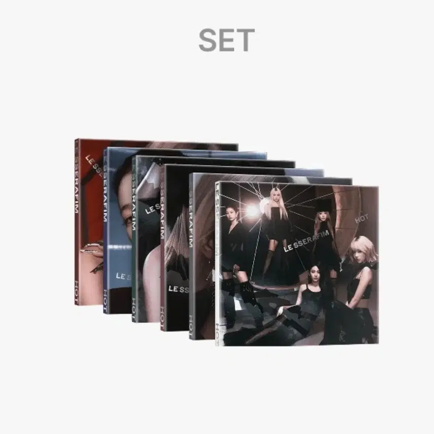 미개봉) 르세라핌 핫 HOT 컴팩트 버전 앨범 6종 1세트