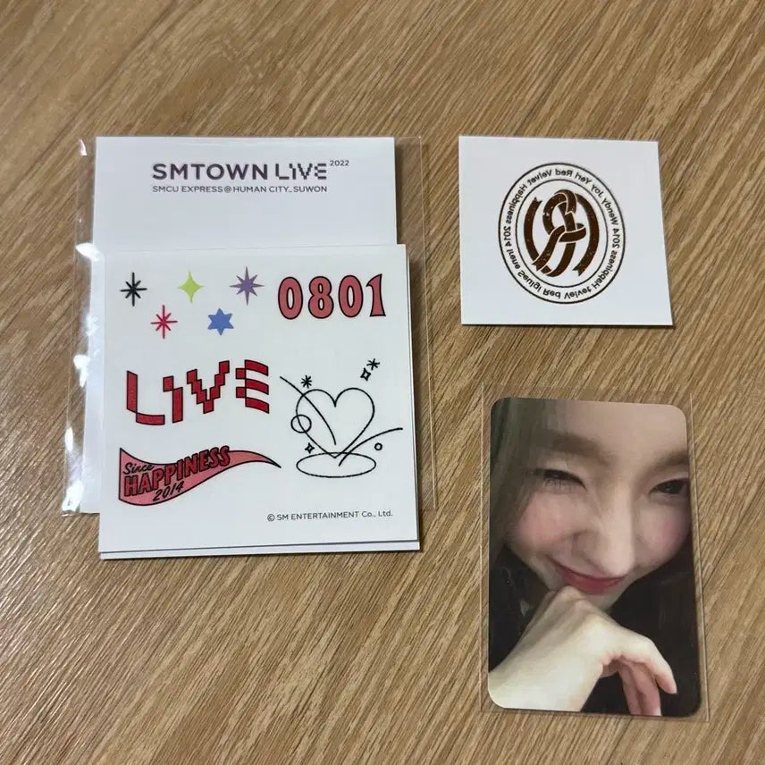 SMCU AR 타투 스티커 레드벨벳 아이린 포카