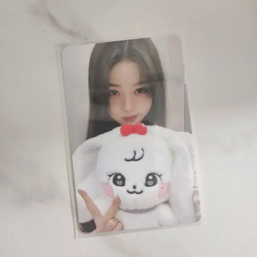 아이브 장원영 미니브 플러시 체리 인형 포토카드