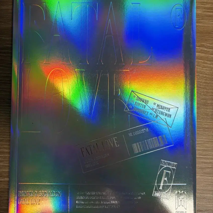 몬엑 Fatal love ver.3 개봉앨범