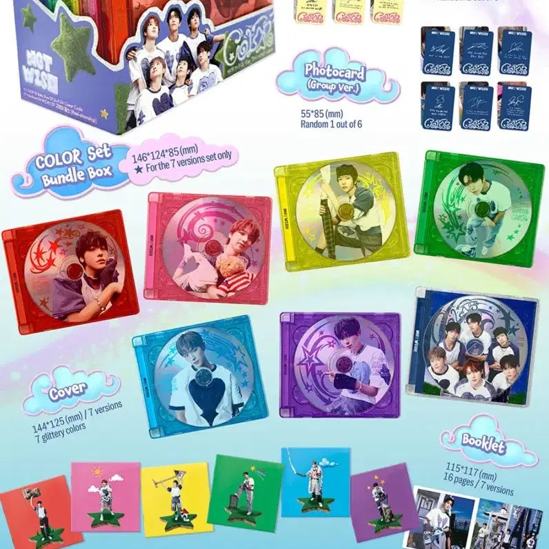 NCT WISH 엔시티위시 컬러 무모샵 미공포 + 미개봉 앨범 세트