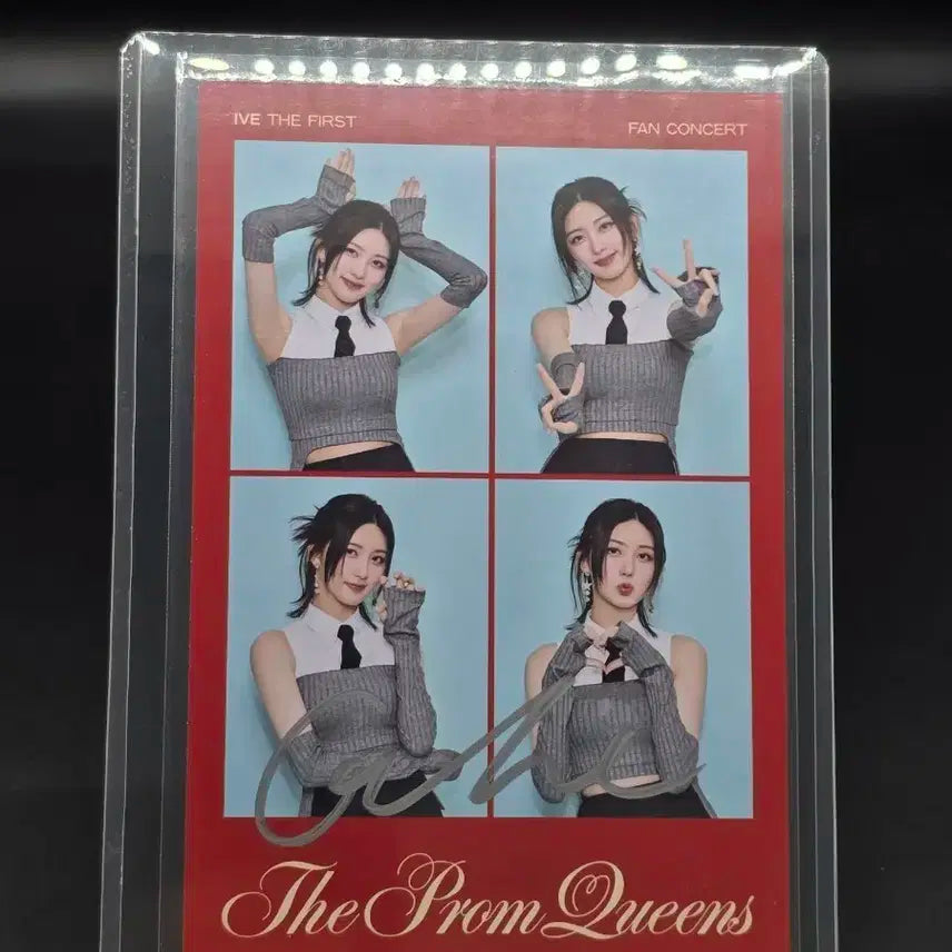 IVE아이브 가을  The Prom Queens 친필 싸인 포토 프롬퀸