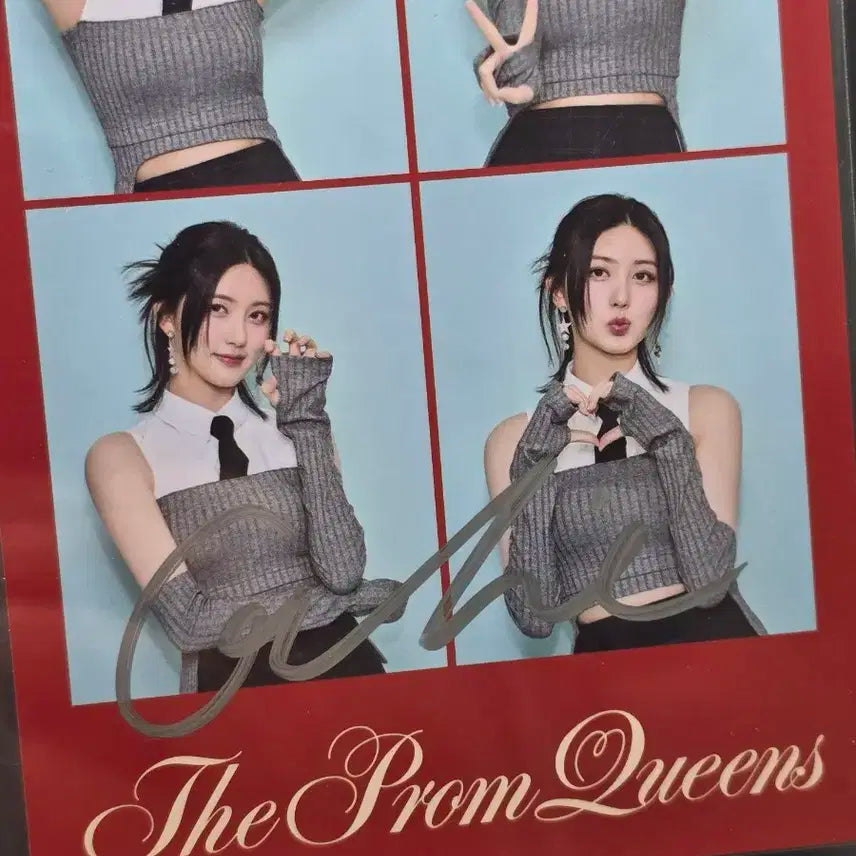 IVE아이브 가을  The Prom Queens 친필 싸인 포토 프롬퀸