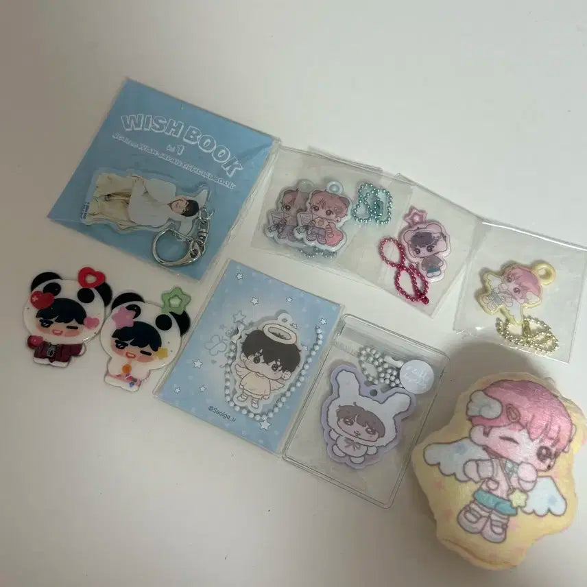 엔시티 위시 사쿠야 비공굿 위시북 라무네 다 설가 아크릴 에폭시 키링