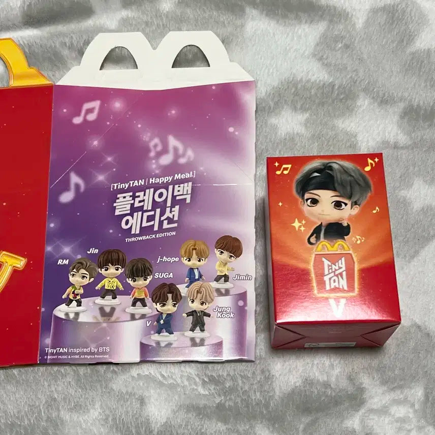 맥도날드 BTS 방탄소년단 타이니탄 뷔 태형 앵콜에디션 피규어