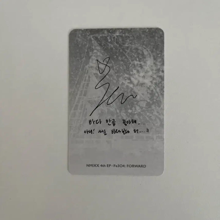 엔믹스 nmixx fe304: forward 규진  앨범 포카