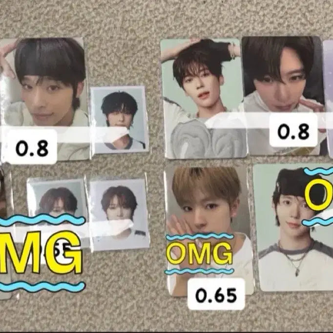 엔시티위시 컬러 팝업 증사 포카 엠디 양도