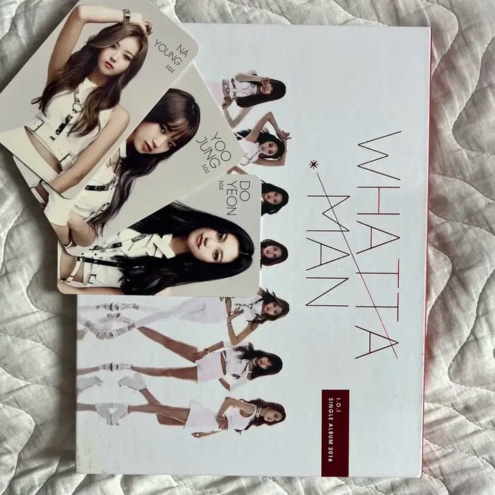아이오아이 Whatta man 앨범 + 포카3장
