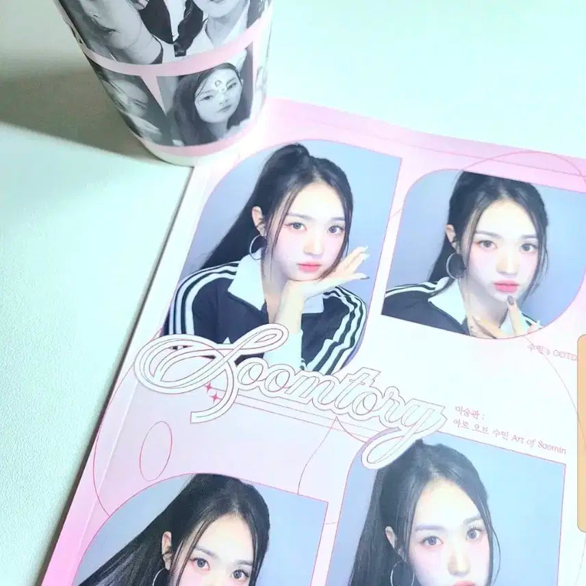 트리플에스 수민 김수민 미숨관 생일카페 생카 특전 생카컵 팬북 책