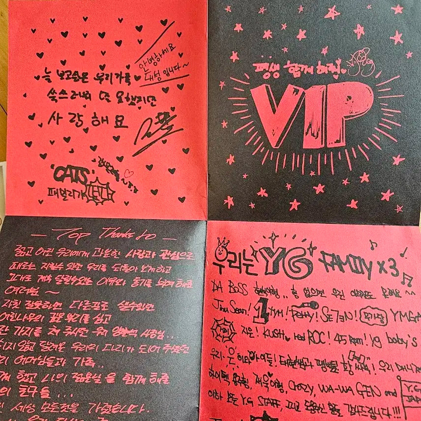 빅뱅 2집 앨범+월드투어DVD (땡스투손편지)