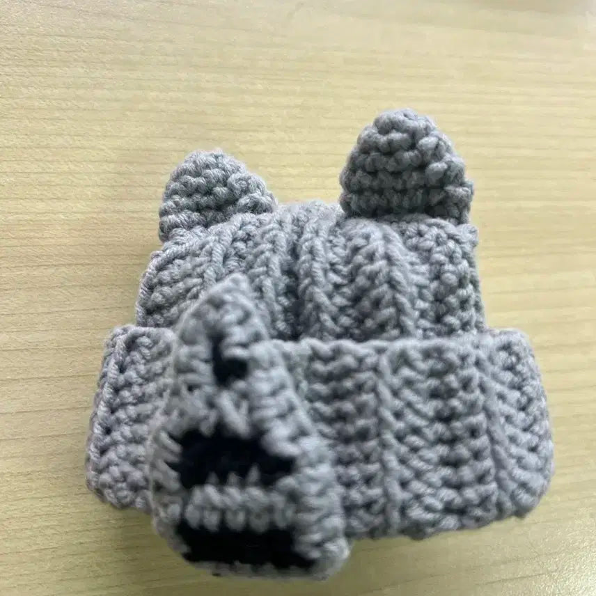 아이돌 인형 뜨개모자 너구리모자