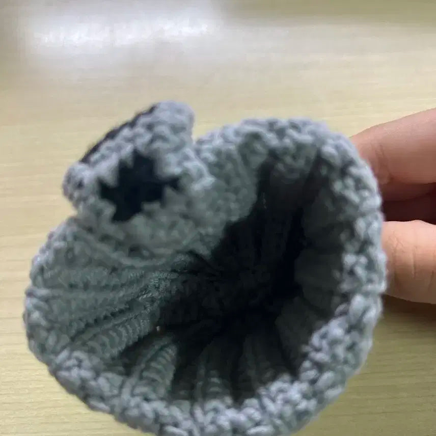 아이돌 인형 뜨개모자 너구리모자