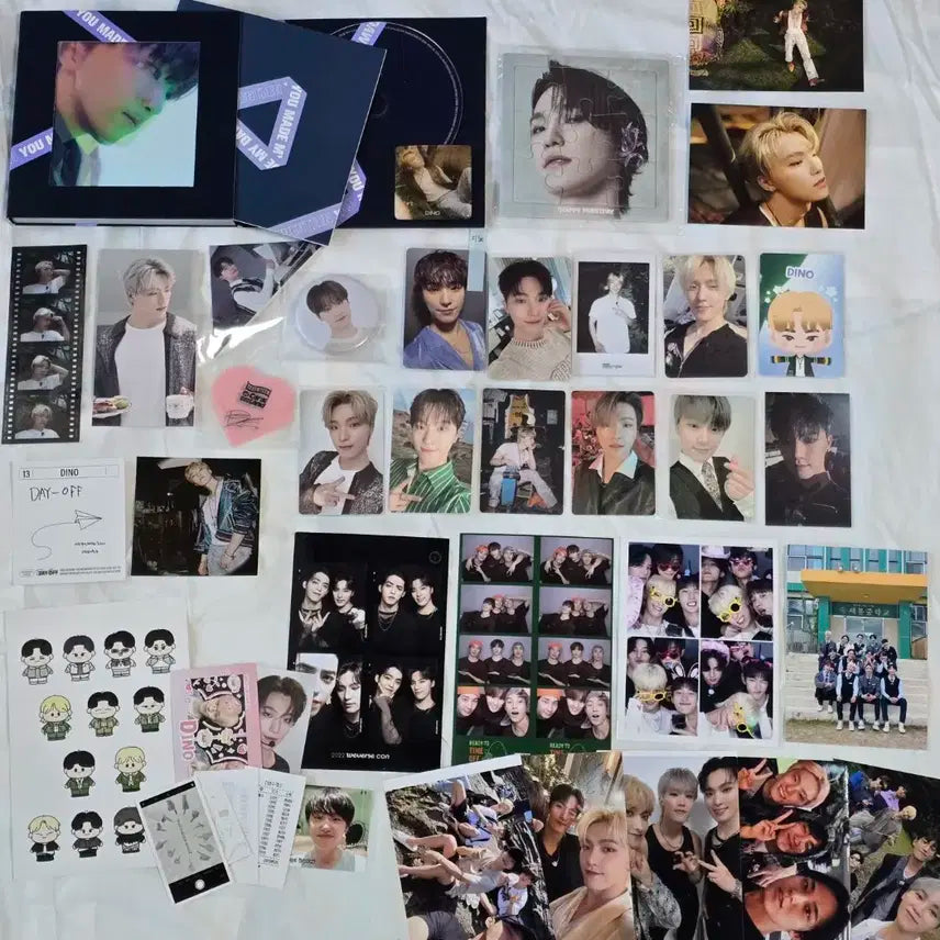 세븐틴 디노 포카 캐랜 트레카 앨범 굿즈 분철 일괄 양도