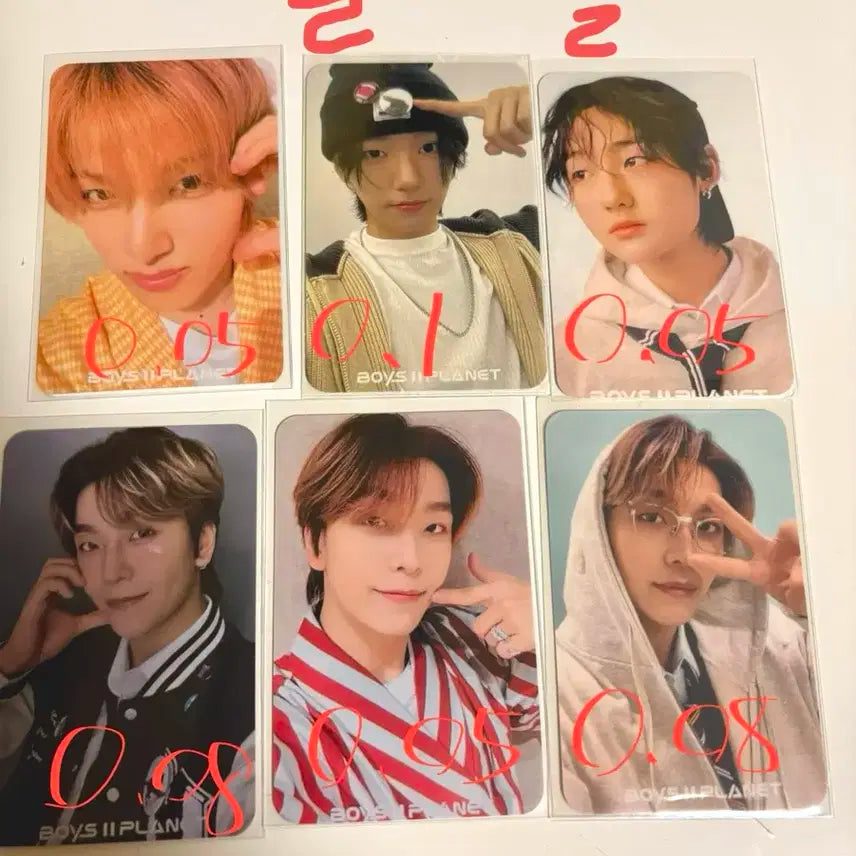 보이즈플래닛포카 일괄로 팔아요 ㅅㅊㅇ)허씬롱마사토김재현나윤서