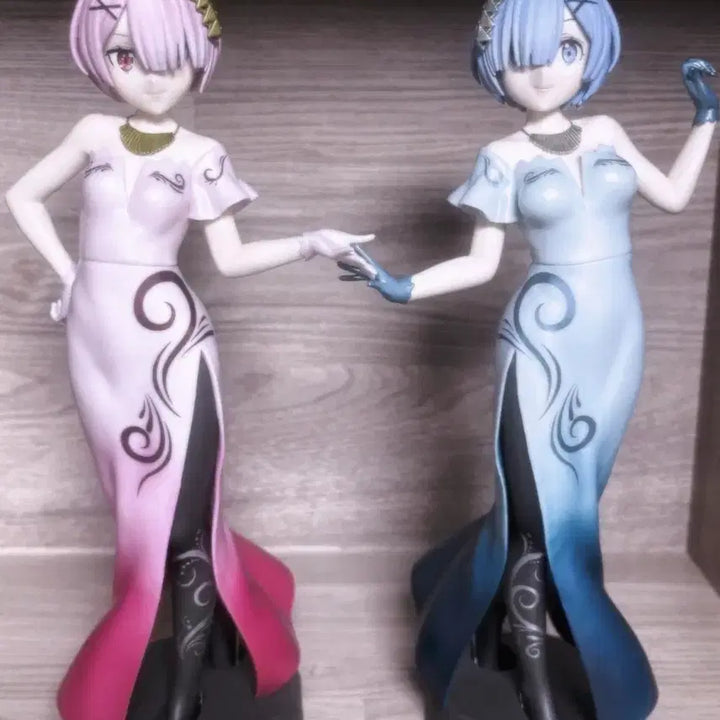 (일괄) 리제로 렘 람 글리터 앤 글래머러스  미소녀 피규어 양도